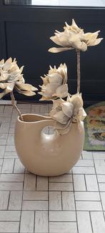 Vaas met bloemen 27cm hoogte, Antiek en Kunst, Antiek | Vazen, Ophalen of Verzenden