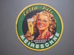bier - etiket - brouwerij Meiresonne, Verzamelen, Biermerken, Ophalen of Verzenden, Zo goed als nieuw, Reclamebord, Plaat of Schild
