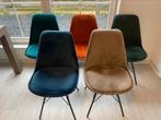 5 stoelen velvet - Kick Collection, Vijf, Zes of meer stoelen, Stof, Zo goed als nieuw, Ophalen