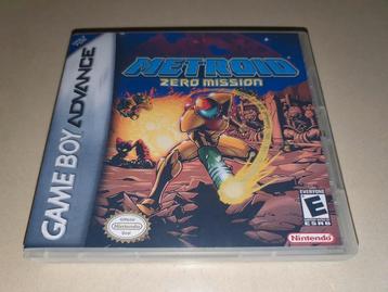 Metroid Zero Mission Game Boy Advance GBA Game Case, Envoi, Comme neuf