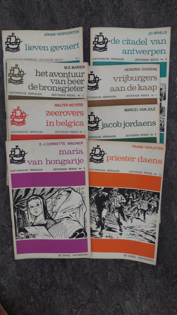 Historische Verhalen (De Sikkel)- Volledige Reeks 16 (1968), Boeken, Historische romans, Gelezen, Ophalen