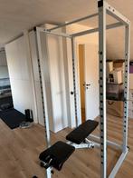 Fitness rek met bankje, Sport en Fitness, Ophalen, Zo goed als nieuw