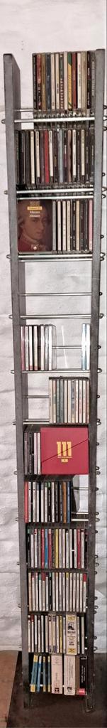 Titel: Uniek CD-rek in massieve blauwsteen – 200 cm hoog, Huis en Inrichting, Woonaccessoires | Cd- en Dvd-rekken, Ophalen