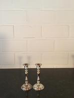 Verzilverde kandelaars, Ophalen of Verzenden, Zo goed als nieuw