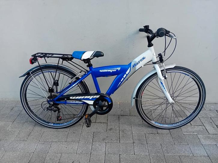 Jongensfiets - kinderfiets Mistral Wings 22inch 6speed 🚴‍♂️, Fietsen en Brommers, Fietsen | Jongens, Gebruikt, 22 inch, Handrem