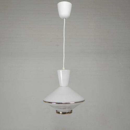 Hanglamp, met glazen kap in UFO model, jaren 50, Antiek en Kunst, Antiek | Verlichting, Verzenden
