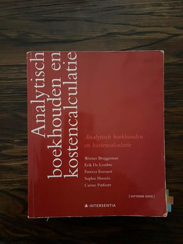 Handboek Analytisch boekhouden en kostencalculatie beschikbaar voor biedingen