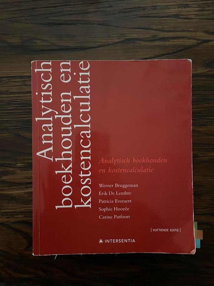Handboek Analytisch boekhouden en kostencalculatie, Boeken, Schoolboeken, Zo goed als nieuw, Nederlands, Ophalen