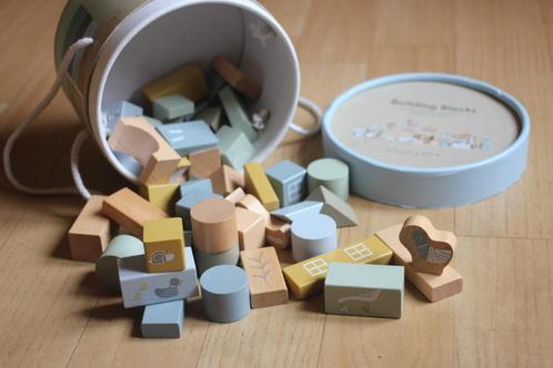Little Dutch - Houte bouwblokken - 50 stuks - 2y, Kinderen en Baby's, Speelgoed | Houten speelgoed, Zo goed als nieuw, Overige typen