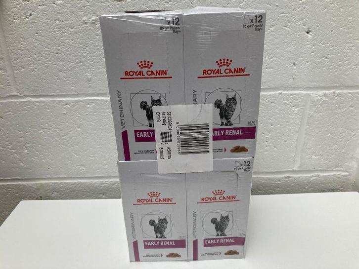 Kattenset van 4 dozen ROYAL CANIN „early renal” pasteitjes, Dieren en Toebehoren, Dierenvoeding, Kat, Ophalen of Verzenden