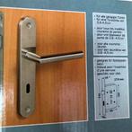 2 nieuwe sets deurklinken inox, Doe-het-zelf en Bouw, Ophalen of Verzenden, Nieuw, Inox, Klink of Kruk
