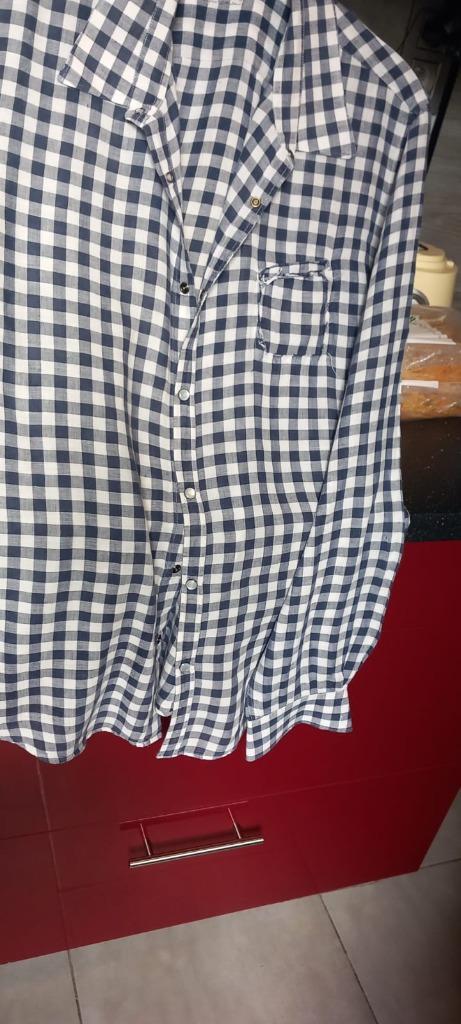 CHEMISE HOMME IKKS, Kleding | Heren, Overhemden, Gedragen, Halswijdte 43/44 (XL), Blauw, Ophalen of Verzenden