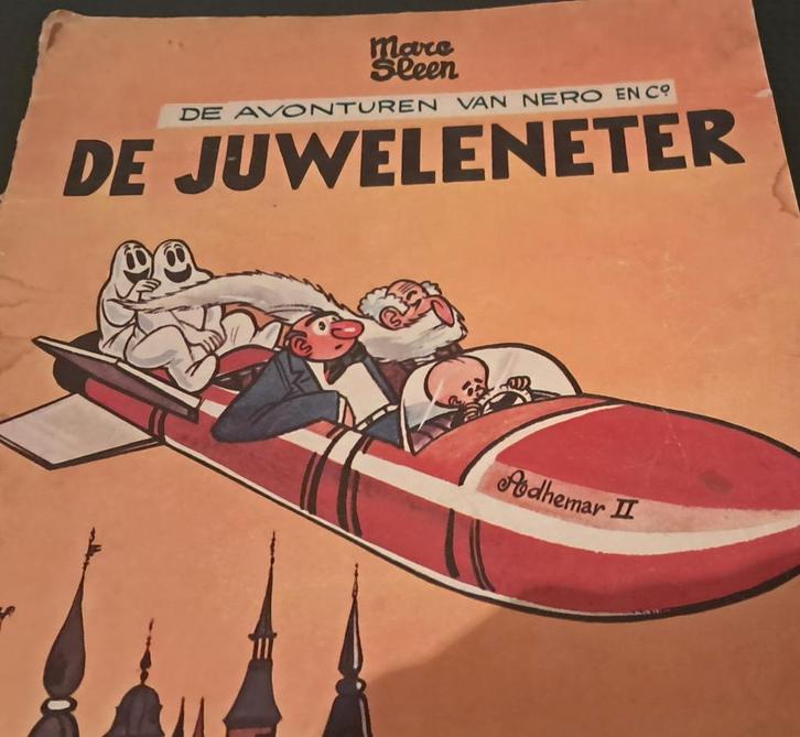 Nero  De Juweleneter eerste druk 1956  origineel, Boeken, Stripverhalen, Gelezen, Ophalen of Verzenden