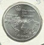 Canada, 10 dollars, 1973 World map, Postzegels en Munten, Verzenden, Noord-Amerika, Zilver