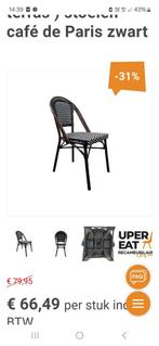 Parijse terrasstoelen 50€ per stuk 2Chair horecameubilair, Ophalen of Verzenden, Zo goed als nieuw