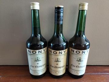 3x cognac NONY Napoleon jaren 60-70 beschikbaar voor biedingen