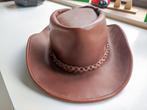 Lederen Cowboy hoed, Kleding | Heren, Hoeden en Petten, Ophalen of Verzenden, Hoed