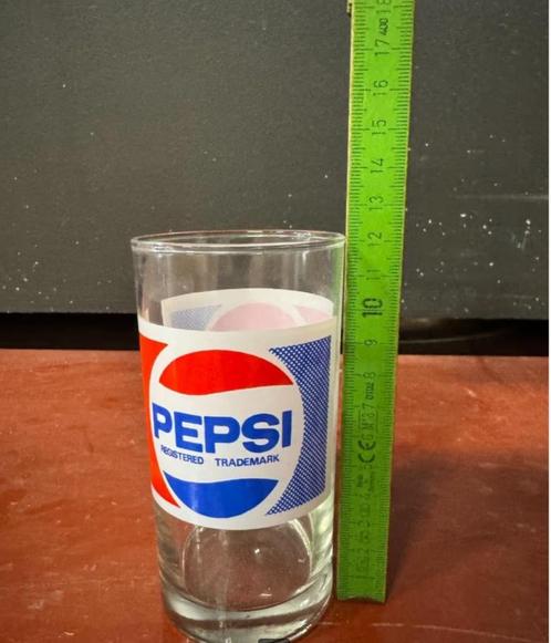 PEPSI glazen, Verzamelen, Glas en Drinkglazen, Gebruikt, Frisdrankglas, Ophalen