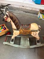Vintage houten scholmmelpaard 1920–1950, Antiek en Kunst, Ophalen