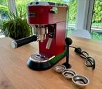 Delonghi Style Dedica Rood Espresso koffiezetapparaat, Gebruikt, Espresso apparaat, Ophalen of Verzenden, Afneembaar waterreservoir