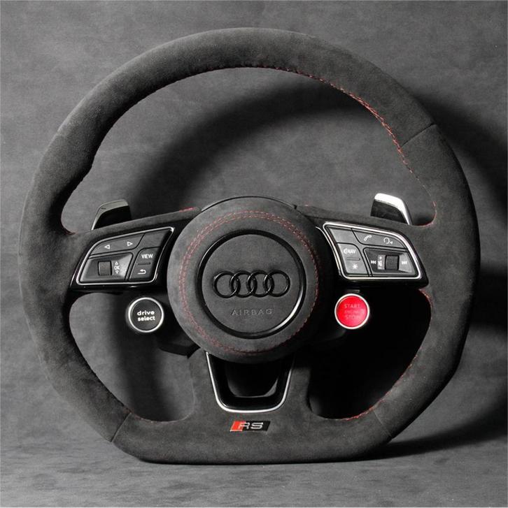 Audi alcantara stuur compleet start stop S RS, Auto-onderdelen, Besturing, Audi, Nieuw, Ophalen of Verzenden