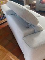 Stoffen tweezit met verstelbare hoofdsteun., Ophalen, Gebruikt, 150 tot 200 cm, Tweepersoons