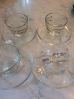 lot van 4 mokka tasjes, Ophalen of Verzenden, Effen, Kop(pen) en/of Schotel(s), Glas