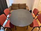 Dining table with 4 chairs,Recliner sofa,Mattress,1cupboard, Ophalen of Verzenden, Gebruikt, Vier personen, Ovaal