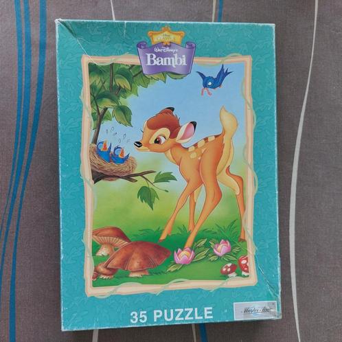 Bambi puzzel 35 stukjes, Kinderen en Baby's, Speelgoed | Kinderpuzzels, Gebruikt, 2 tot 4 jaar, 10 tot 50 stukjes, Ophalen of Verzenden