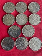 11X 500fr verzilverd ( prijs is voor de 11 stukken), Timbres & Monnaies, Monnaies | Belgique, Enlèvement, Monnaie en vrac, Plaqué argent