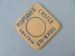 Feutre rare | Hopsbier Castle Stock - Ale Veltem Leuven, Collections, Envoi, Comme neuf, Sous-bock, Autres marques