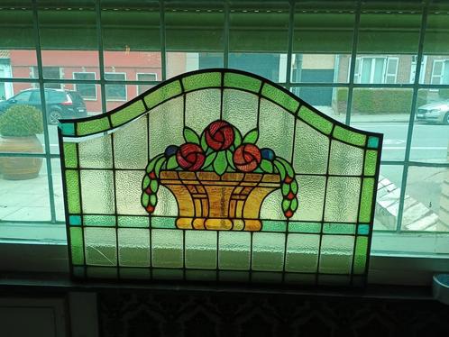 glasramen in lood voorzetramen loodramen, Antiek en Kunst, Antiek | Glaswerk en Kristal, Ophalen