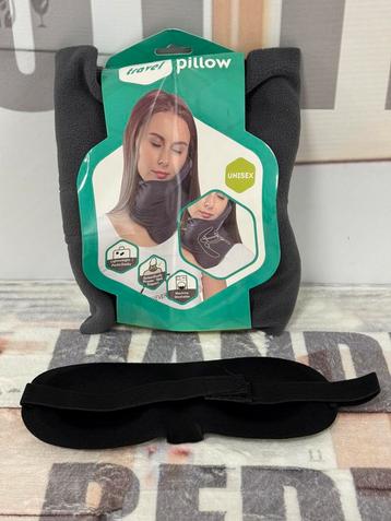 Travel Pillow - Nekkussen vliegtuig trein reizen + Oogmasker beschikbaar voor biedingen