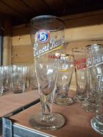 Oud email bierglas export bacchus baasrode, Ophalen of Verzenden