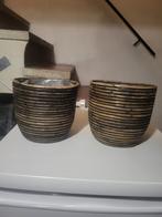 2 bloempotten in rotan, Tuin en Terras, Bloempotten, Ophalen