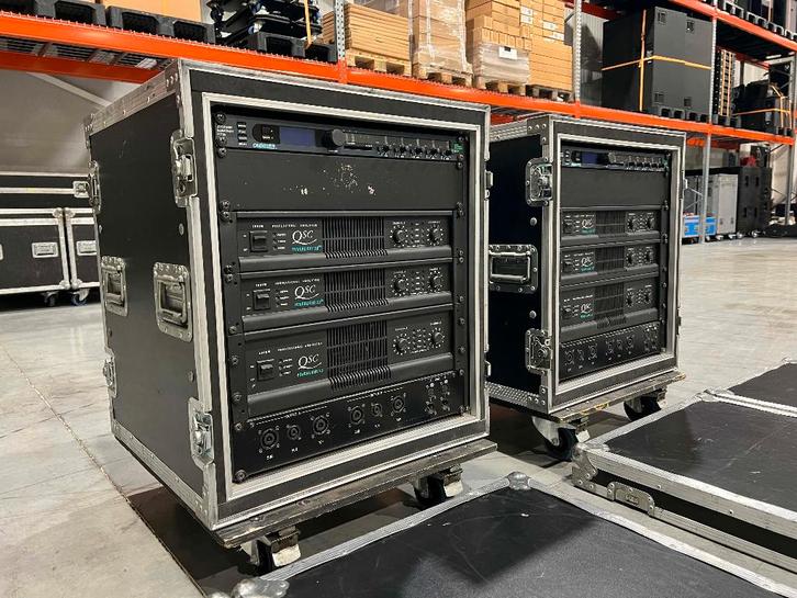 QSC/BSS sub-top amplifier rack: PL4.0 2x PL2.0HV (2x), Audio, Tv en Foto, Luidsprekerboxen, Gebruikt, Overige merken, Ophalen of Verzenden