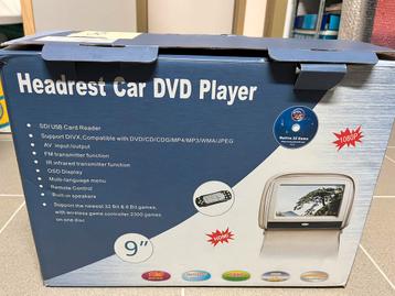 Draagbare dvd speler voor in de auto 