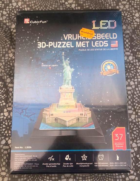 3d puzzel met led verlichting, Ophalen of Verzenden, Nieuw, Overige typen