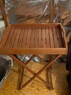 Houten tafeltje, Huis en Inrichting, Ophalen, Gebruikt, Rechthoekig, Hout