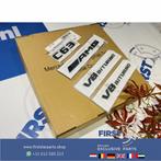 W204 W205 C63 AMG LOGO SET ZWART EMBLEMEN SET Mercedes C KLA, Auto-onderdelen, Gebruikt, -, Ophalen of Verzenden, -