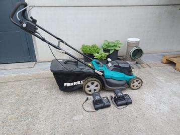 Ferrex accu grasmachine grasmaaier 2 accu's en 2 laadstation beschikbaar voor biedingen