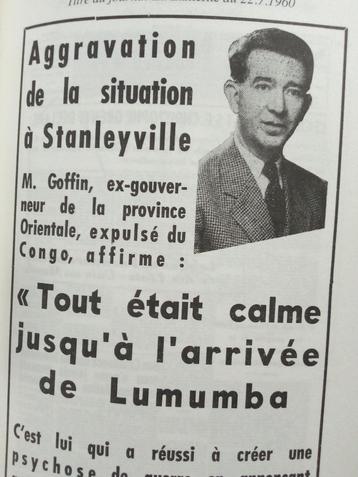 Stanleyville Lumumba Congo Belge livre histoire 