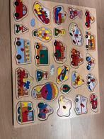 Johntoy houten knopjes puzzel voertuigen, Enlèvement, Comme neuf