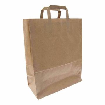 Papieren draagtassen bruin 32x16x40cm (4.500 stuks) beschikbaar voor biedingen