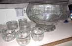 Bol à punch vintage + tasses, Maison & Meubles, Enlèvement ou Envoi