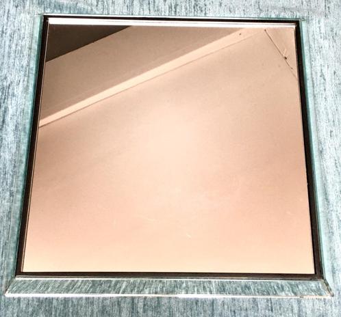 Miroir carré biseauté, Huis en Inrichting, Woonaccessoires | Spiegels, Gebruikt, 50 tot 75 cm, Minder dan 100 cm, Vierkant