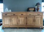 Massief eiken, met de hand geschuurde, eetkamer, Huis en Inrichting, Ophalen, Gebruikt, Landelijk, 4 tot 6 stoelen