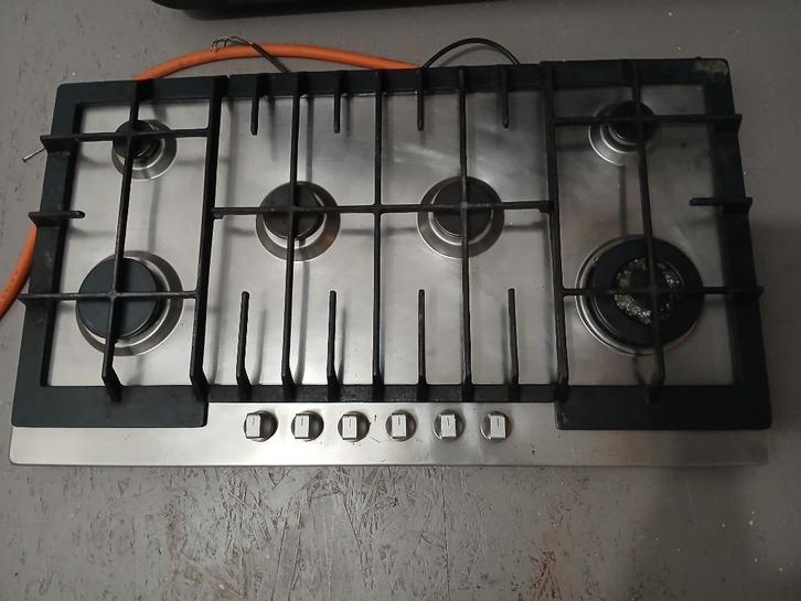 Kookplaat, Elektronische apparatuur, Kookplaten, Gebruikt, Gas, 5 kookzones of meer, Ophalen