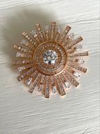 Swarovski broche in rose goud, Ophalen of Verzenden, Zo goed als nieuw, Goud