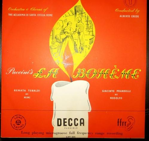 LP VINYL - Giacomo Puccini - La Bohème - Record 1 (Decca), Cd's en Dvd's, Vinyl | Klassiek, Gebruikt, Classicisme, Opera of Operette